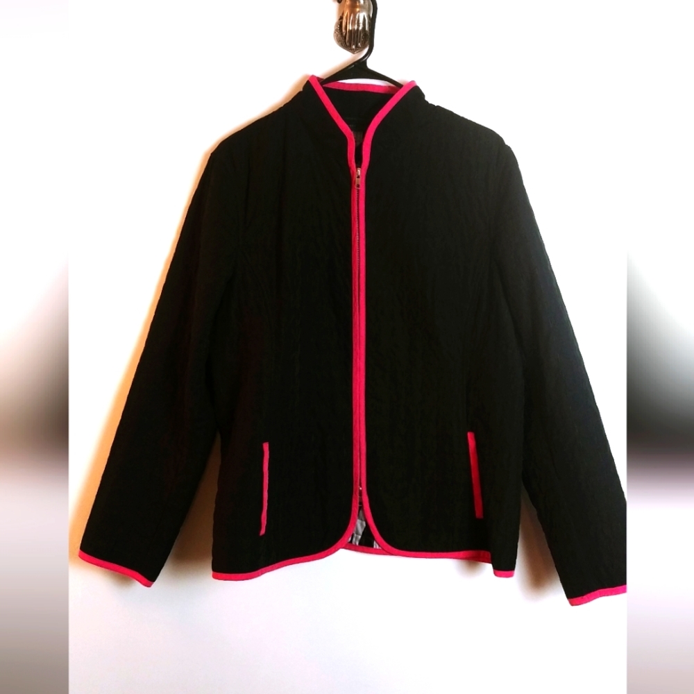 Jacket Harve Benard Black Quilted Size L